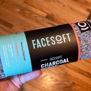 Facesoft charcoal detox yoga towel #00